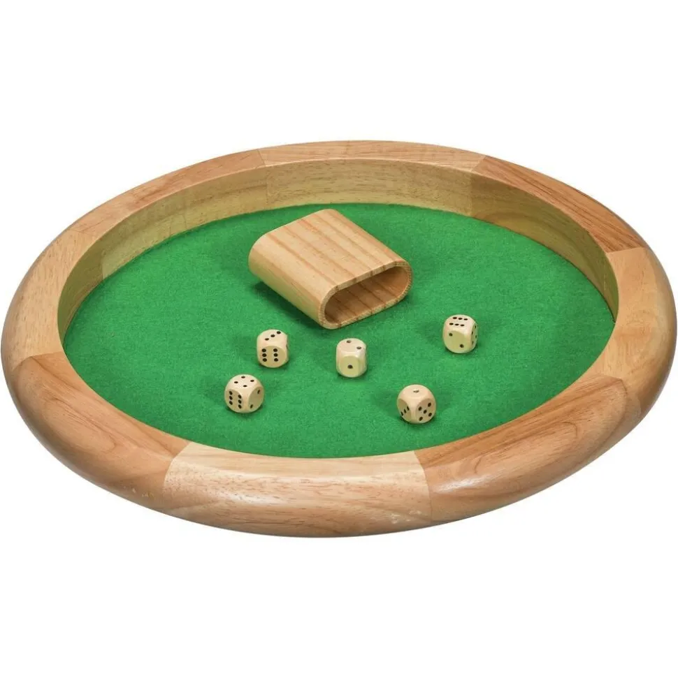 Piste De Dés En Bois Nom D'un Pion