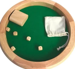 Piste De Dés En Bois Nom D'un Pion