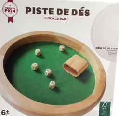 Piste De Dés En Bois Nom D'un Pion