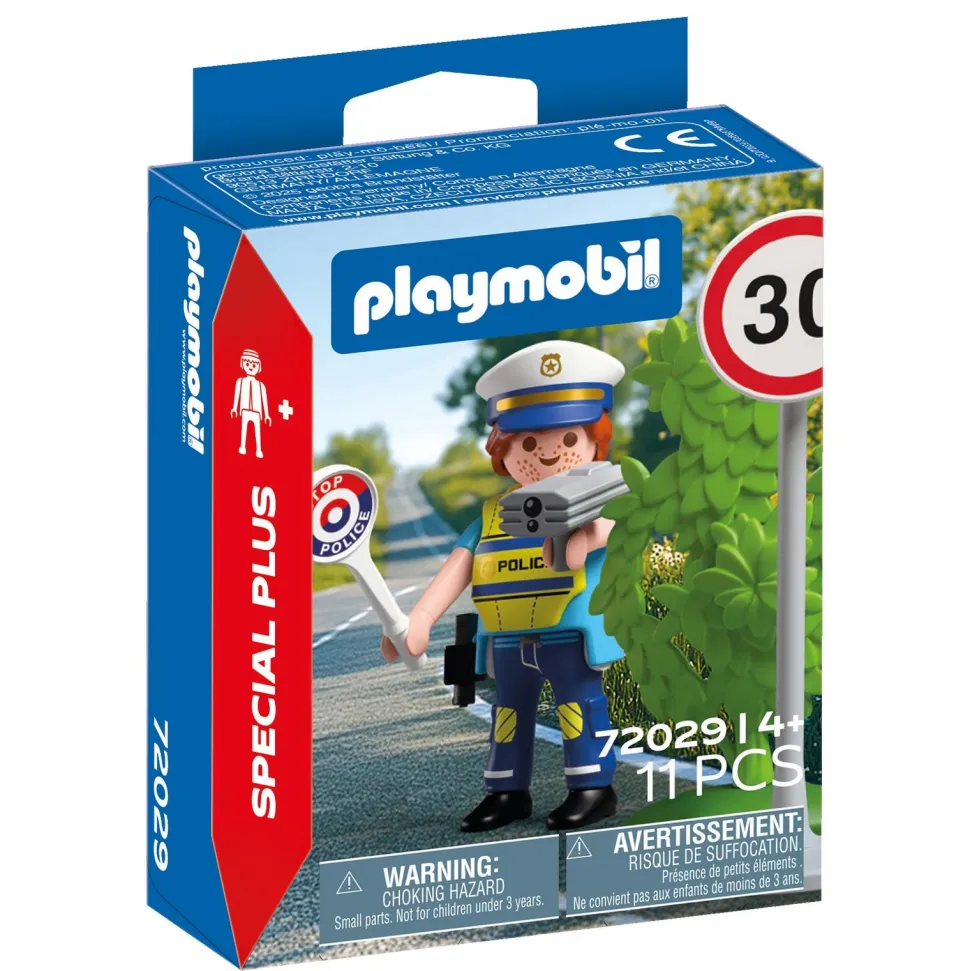 Policier avec radar de vitesse Playmobil Spécial Plus 72029