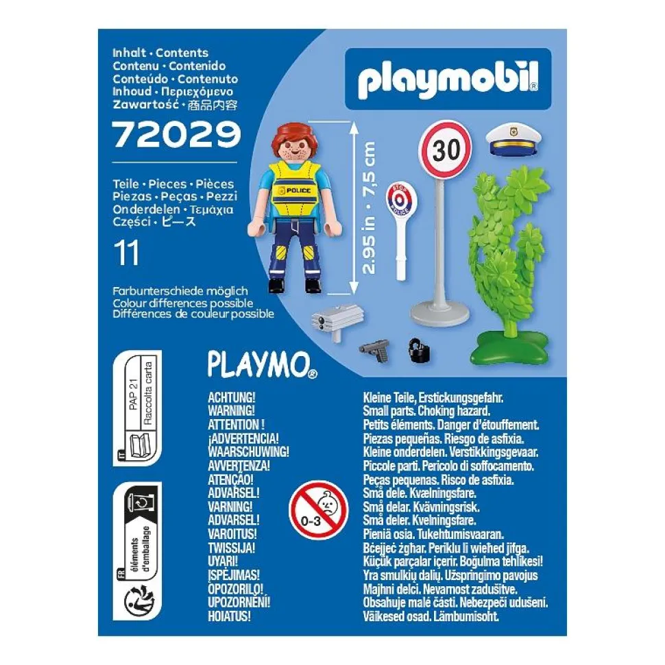Policier avec radar de vitesse Playmobil Spécial Plus 72029
