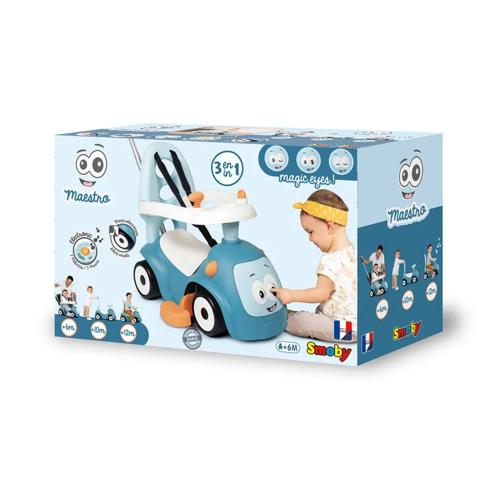 Porteur Maestro Balade Bleu - Smoby