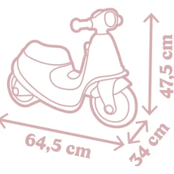 Porteur Scooter Rose