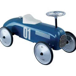 Porteur Vilac voiture vintage bleu pétrole