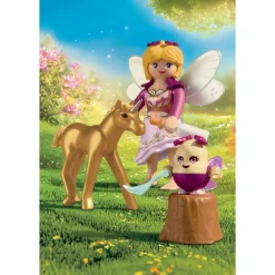 Poulain licorne doré avec fée Playmobil Magic Unicorn 71844