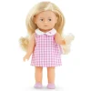 Poupée Mini Corolline Rosy robe Vichy
