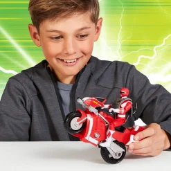 Power Ranger Re-ignitions Moto tyrannosaurus et Ranger rouge
