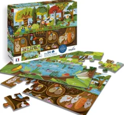 PUZZLE 24 PCS X2 VIE DESSUS/DESSOUS