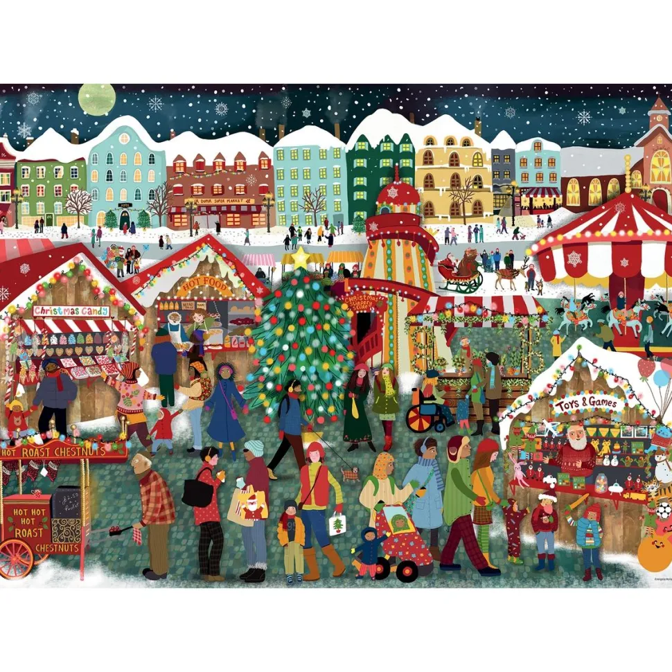 Puzzle 1000 pièces le Marché de Noël