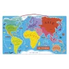 Puzzle 92 pièces magnétique du monde
