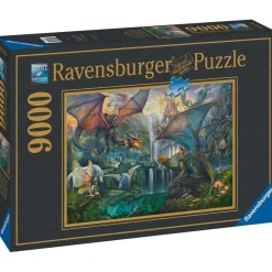 Puzzle 9000 pièces Ravensburger Forêt magique et dragons