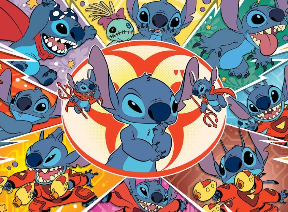 Puzzle 100 pièces XXL - Univers Stitch