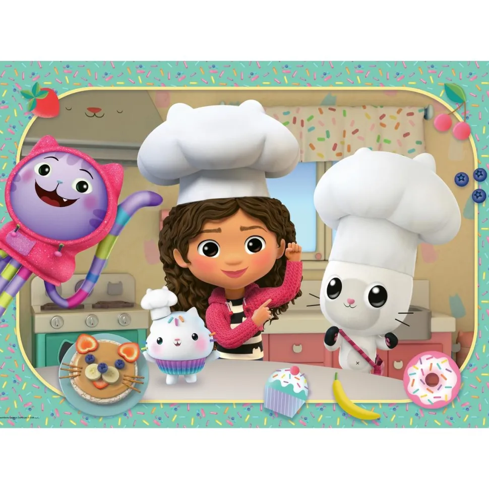Puzzle giant floor 24 pièces - La cuisine de Gabby
