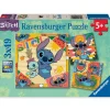 Puzzle 3x49 pièces - ALOHA ! Stitch