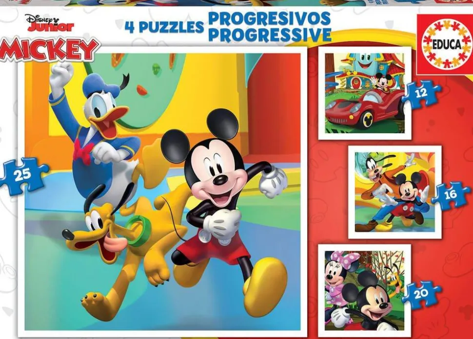 Puzzles Progressifs Mickey - Educa Borras