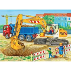 Puzzles Ravensburger 2X12 Pièces - Chantier et Ferme