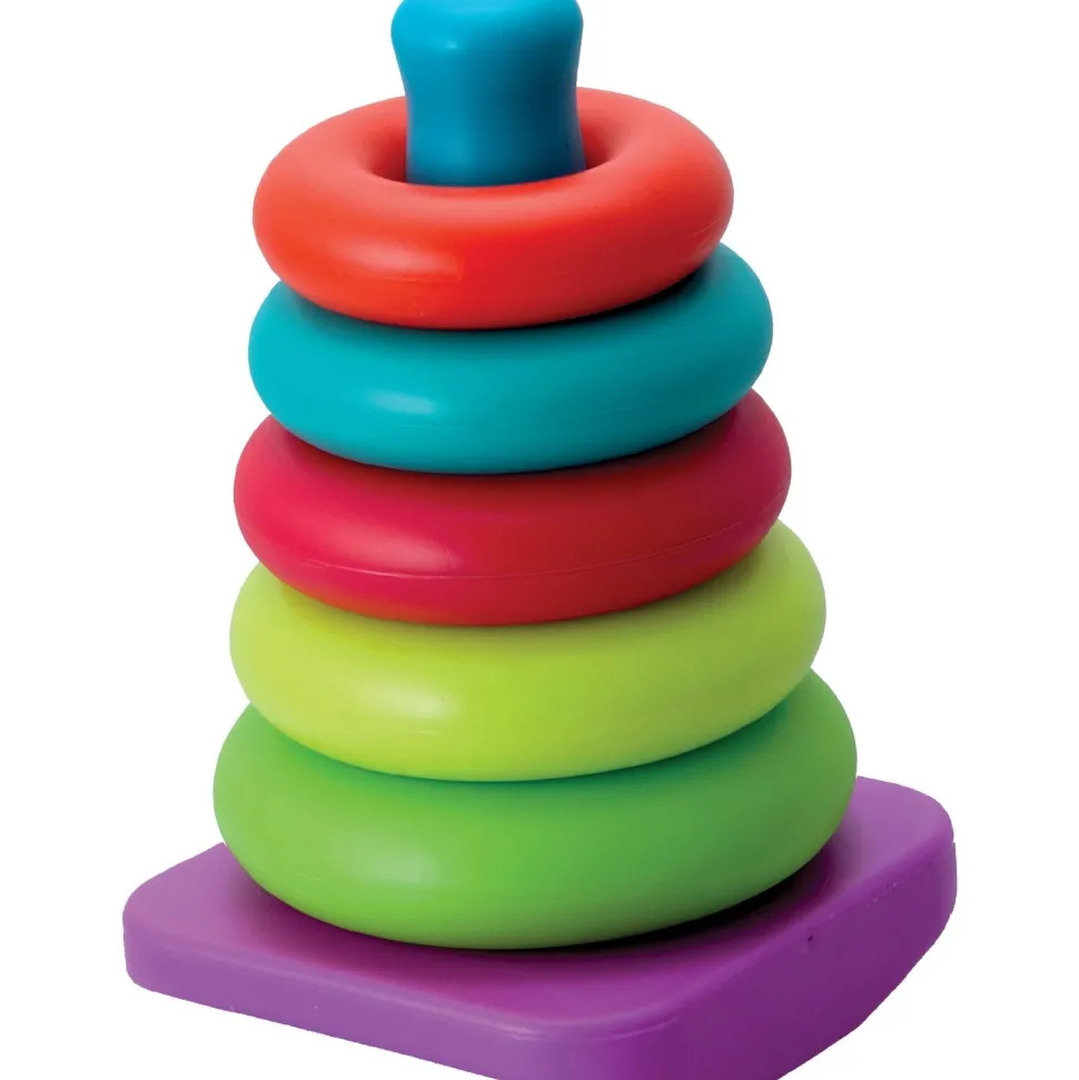 Pyramide d'anneaux multicolore