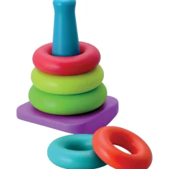 Pyramide d'anneaux multicolore