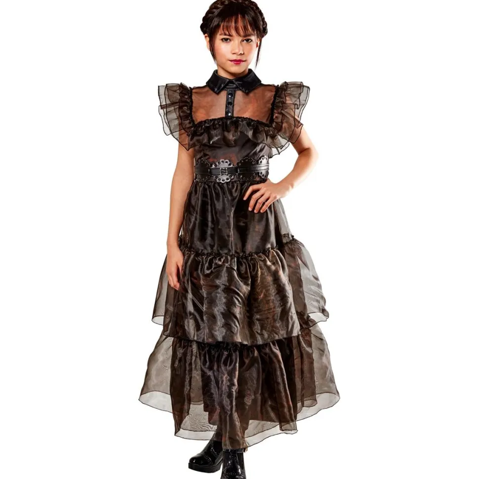Robe de bal - déguisement Mercredi Addams 9/10 ans