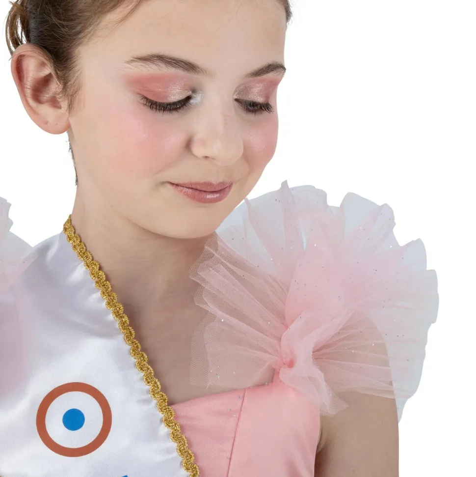 Robe Miss France Rose - 116 cm 6 ans