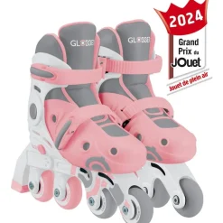 Roller en ligne 2 en 1 évolutif rose