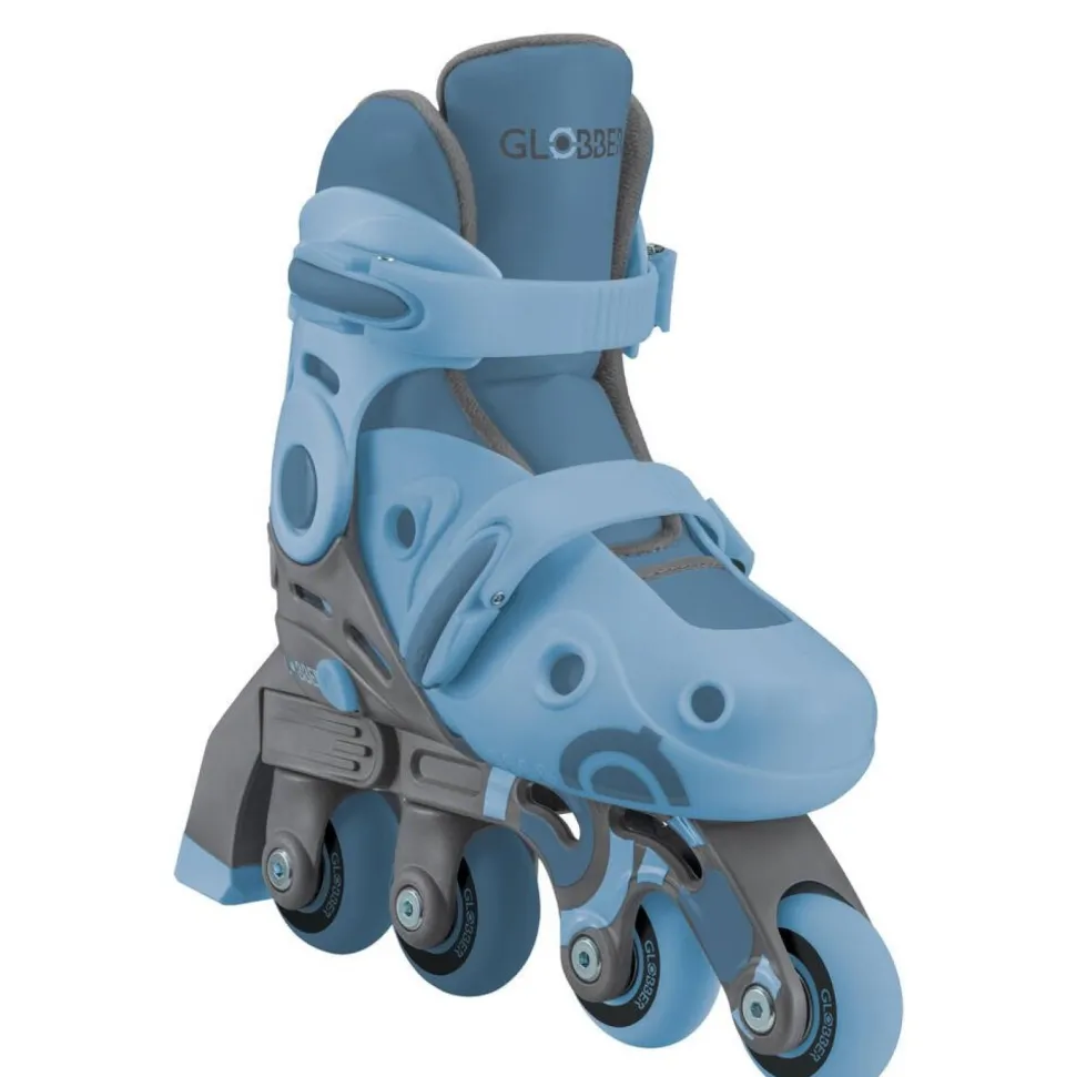 Rollers En Ligne 2 En 1 Évolutifs Bleu Taille 30 À 33
