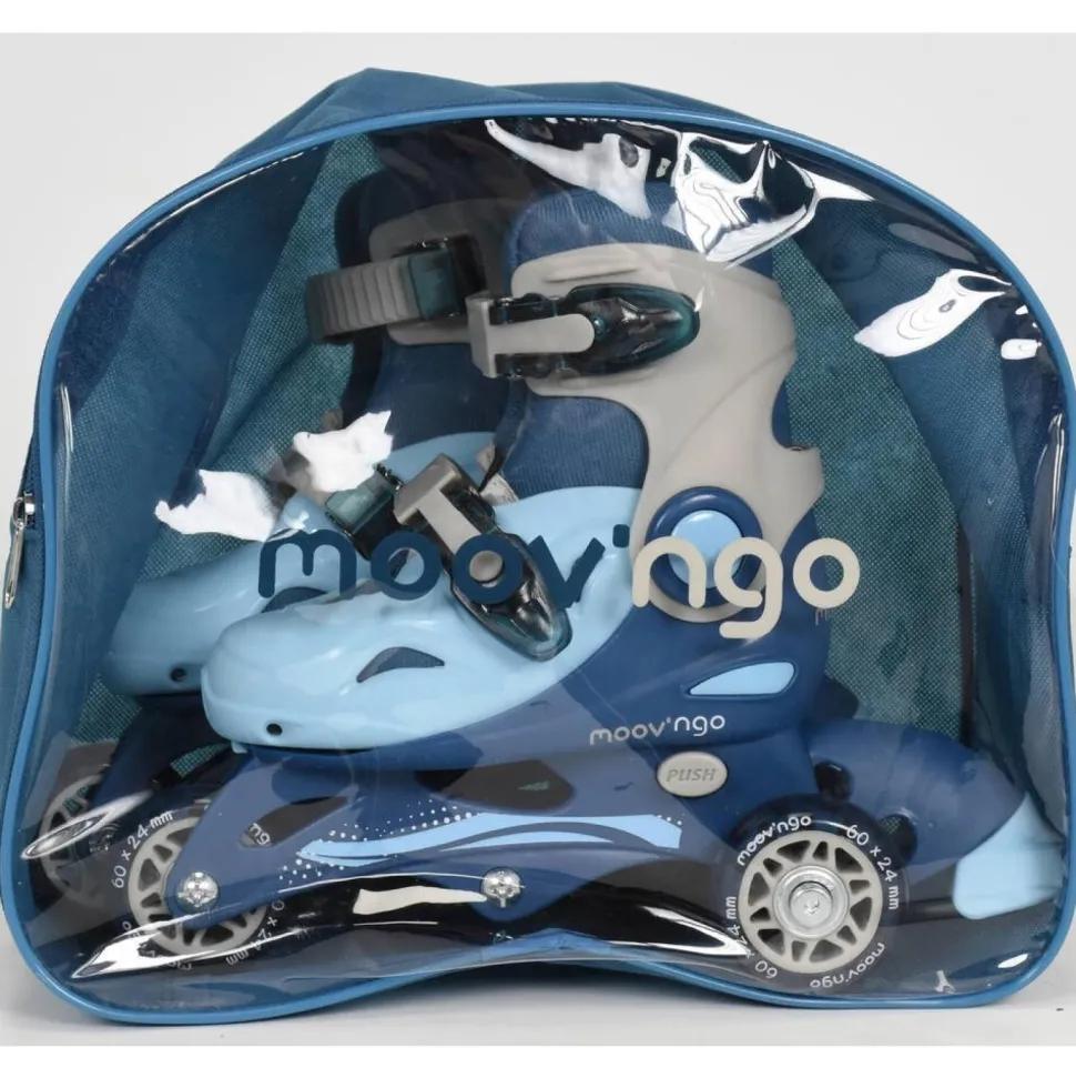Rollers évolutifs 3 roues bleu taille 30-33