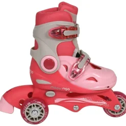 Rollers évolutifs 3 roues rose taille 30-33