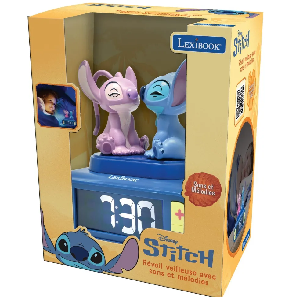 Réveil veilleuse Stitch et Angel