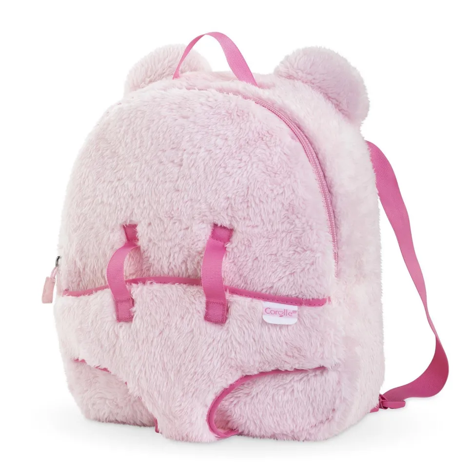 Sac à dos porte-poupon en peluche Corolle