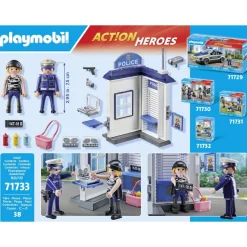 Salle d'interrogatoire de police Starter Pack PLAYMOBIL ACTION HEROES 71733