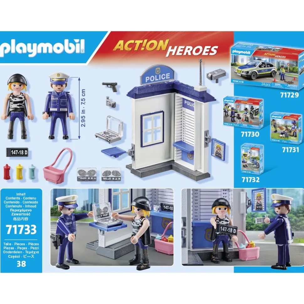 Salle d'interrogatoire de police Starter Pack PLAYMOBIL ACTION HEROES 71733