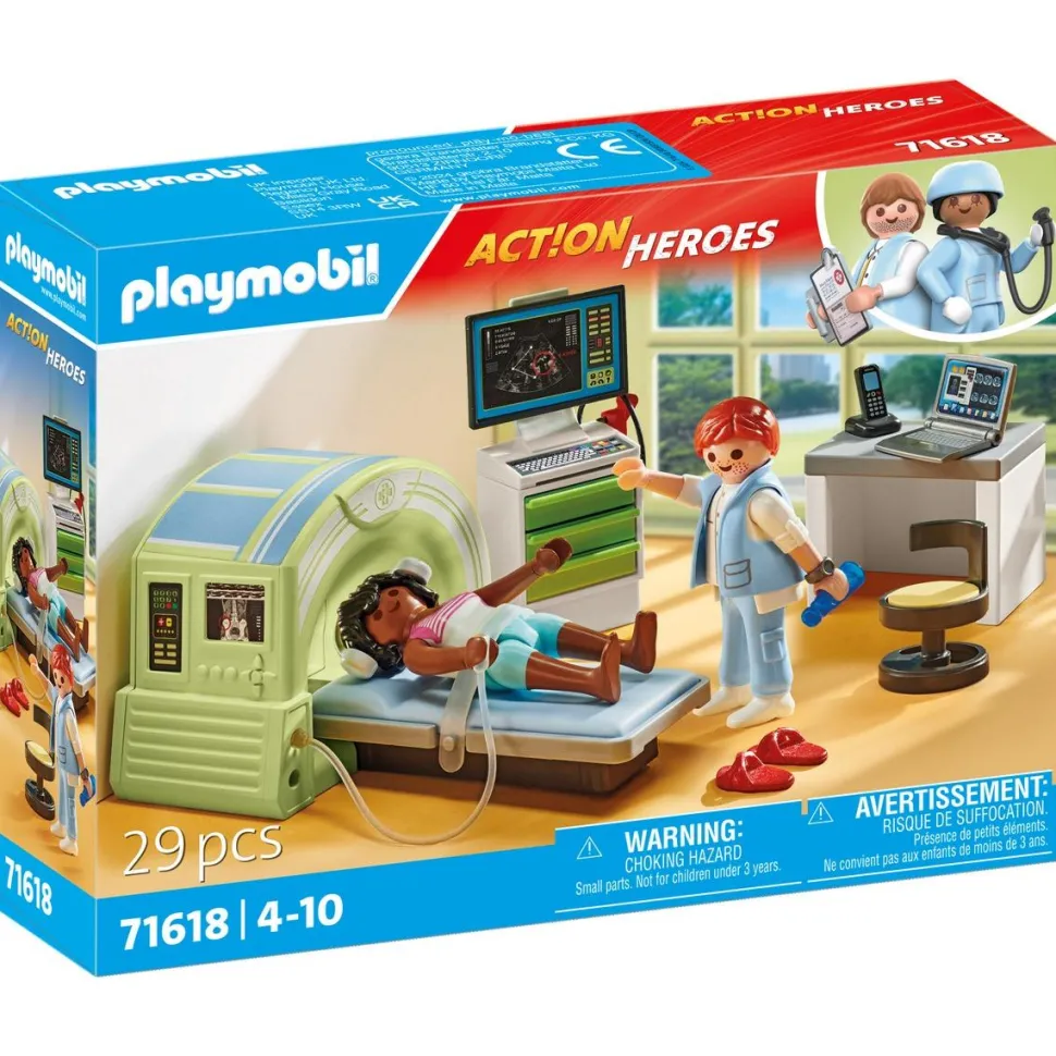 Scanner médical avec patiente Playmobil Action Heroes 71618