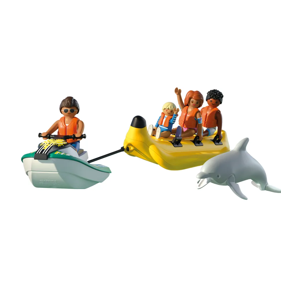 Scooter des mers, banane tractée avec 4 personnages - Playmobil My life 71905