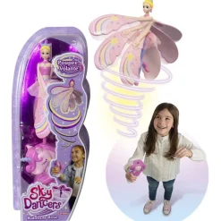 Sky dancers Poupée volante licorne Rainbow rose