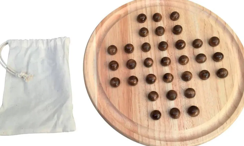 Solitaire En Bois Nom D'un Pion