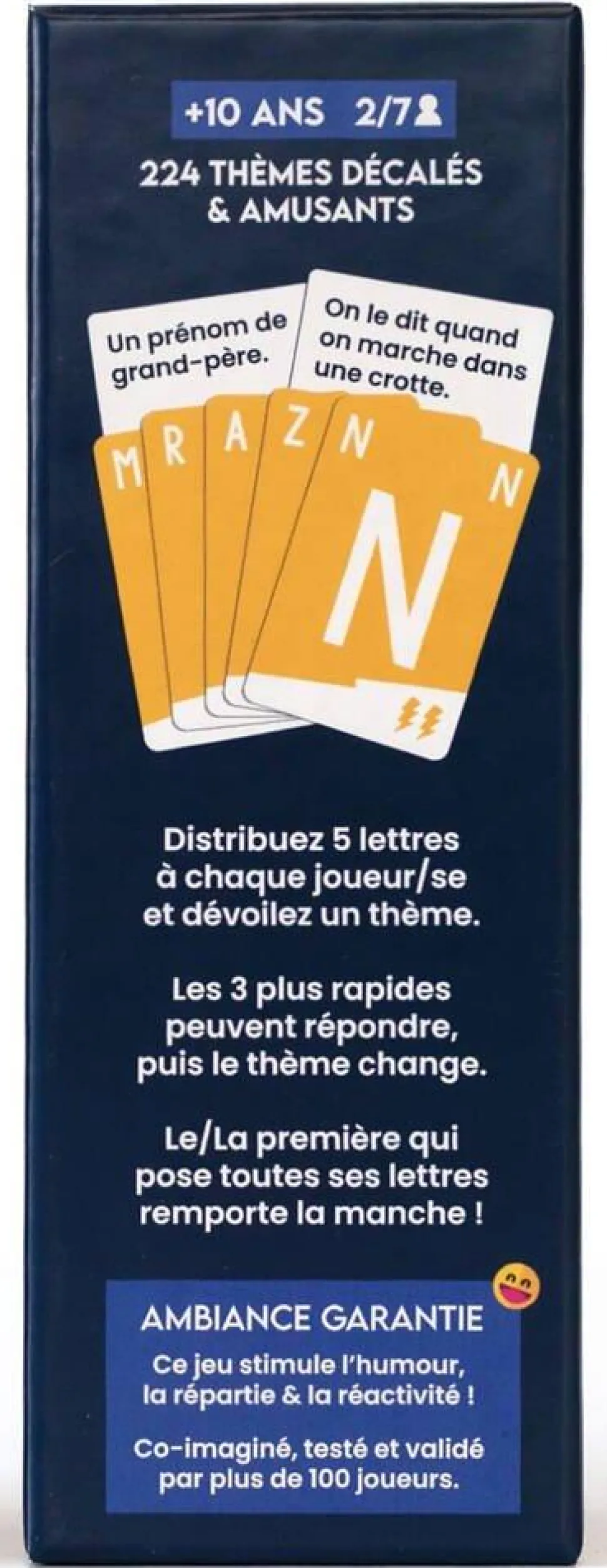 Speed Bac jaune - petit bac drole et rapide