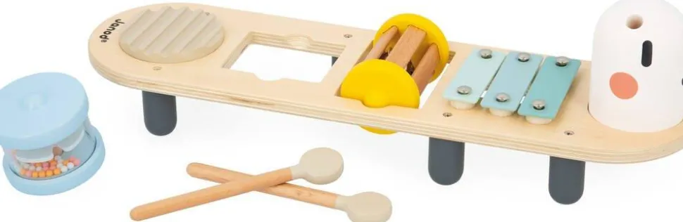 Stand D'éveil Sonore, Chenille Musicale Avec Maracas
