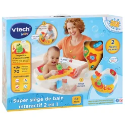 Super siège de bain interactif 2 en 1