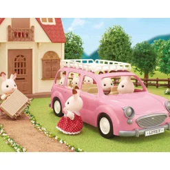 Sylvanian Families - Le monospace rose et set de pique-nique 5535
