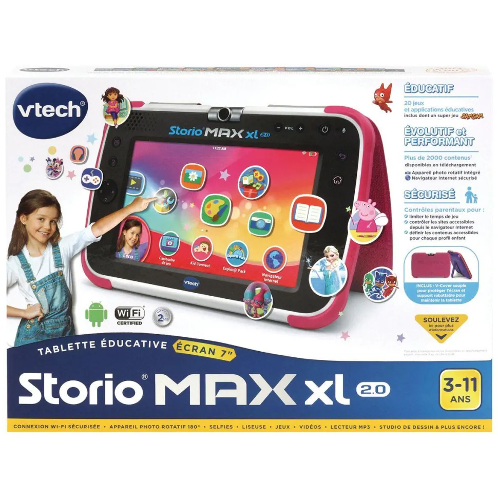 Tablette Storio Max XL 2.0 rose