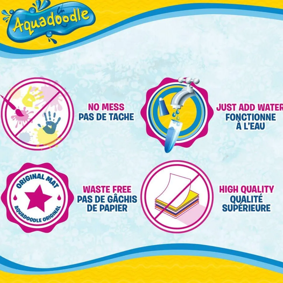 Tapis Aquadoodle Classique, 4 Couleurs,