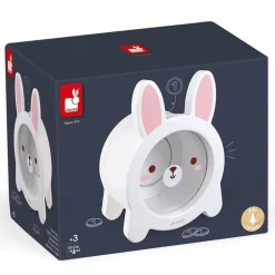 Tirelire En Bois, Forme De Lapin