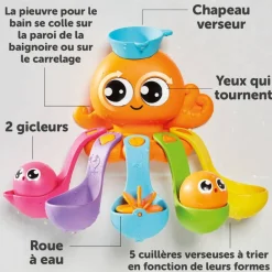 Toomies - Poulpy Avec 7 Activités À Découvrir, Système De Ventouse Inclus