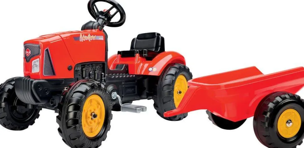 Tracteur à pédales avec capot ouvrant