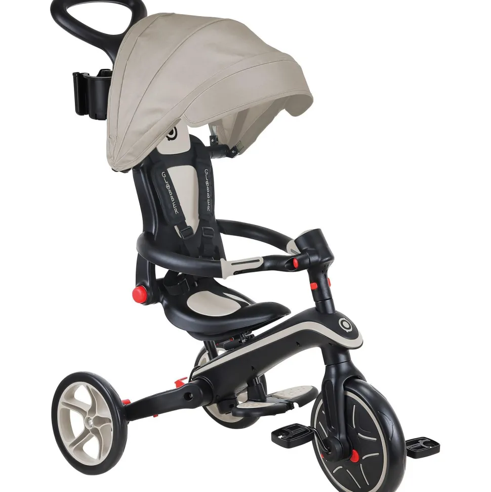 Tricycle Explorer 4 en 1 évolutif et pliable taupe