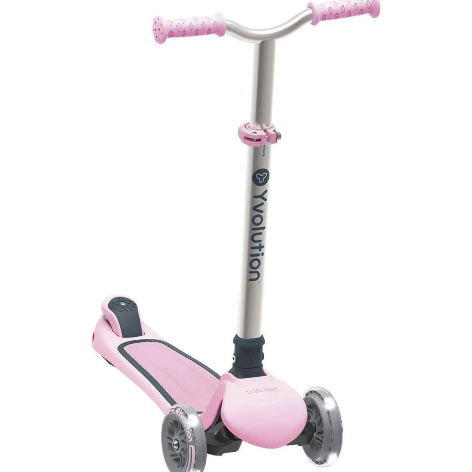 Trottinette 3 roues lumineuse - Y Glider rose