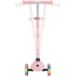 Trottinette 3 roues Primo Lights rose pastel