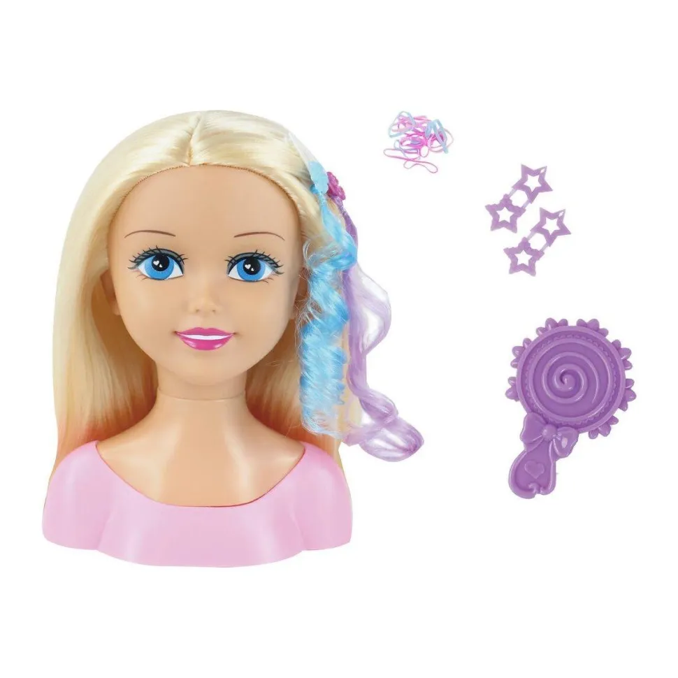 Tête à coiffer et ses accessoires