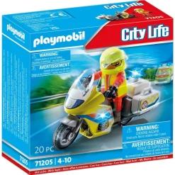 Urgentiste en moto Playmobil City Life 71205